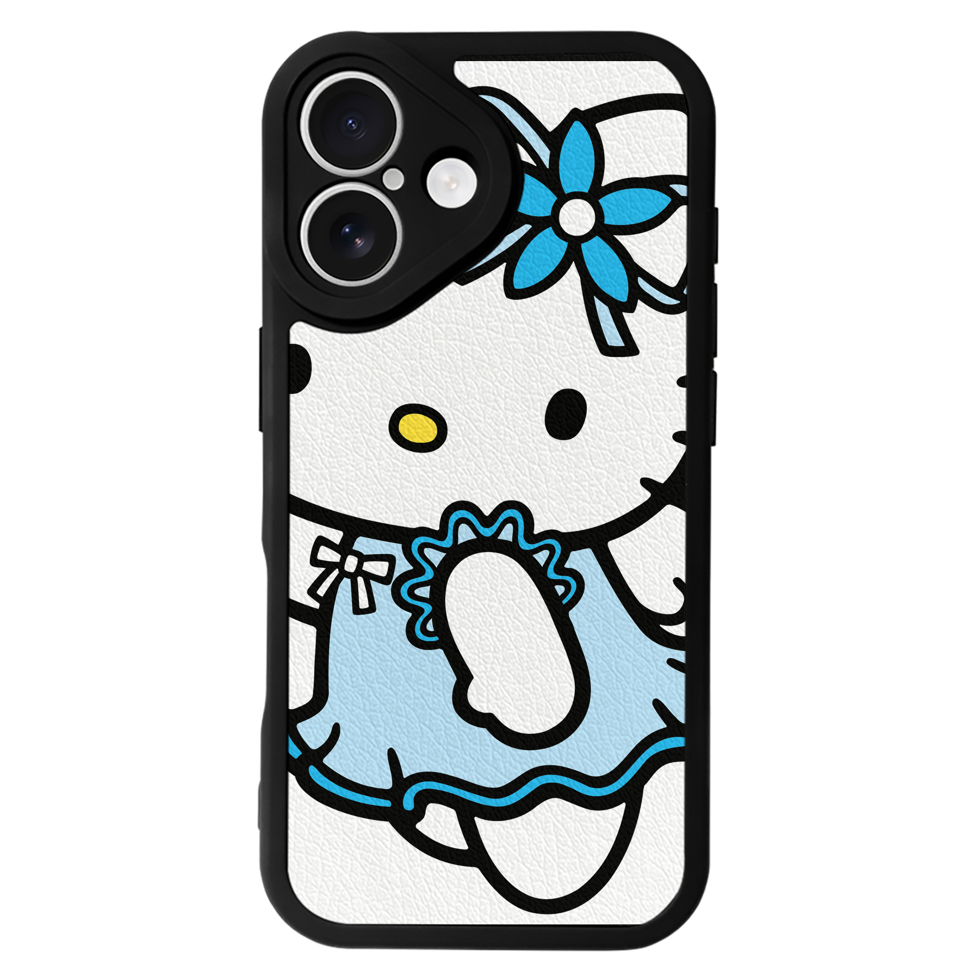 （画像用） Hello Kitty ハローキティ 【iPhone 16シリーズ対応】シリコンスマホケース（レザー調） 材質：シリコン